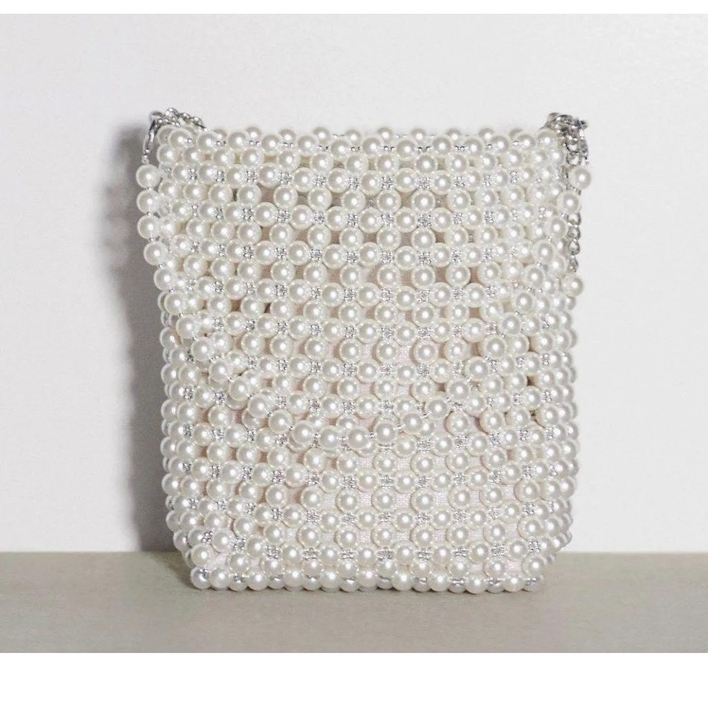 ZARA Pearl Mini Bucket Bag